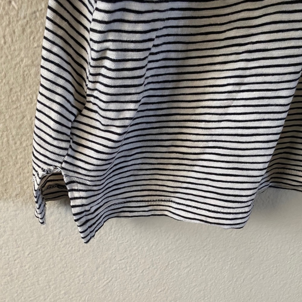 Striped white Tee